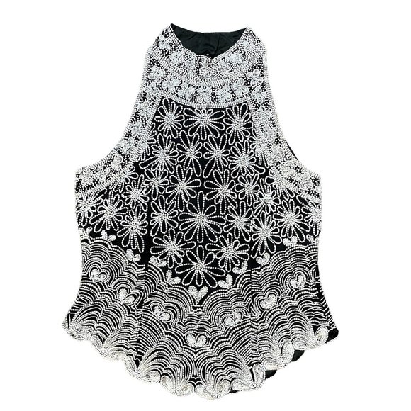 Papell Boutique Tops - Beaded sleeveless top
